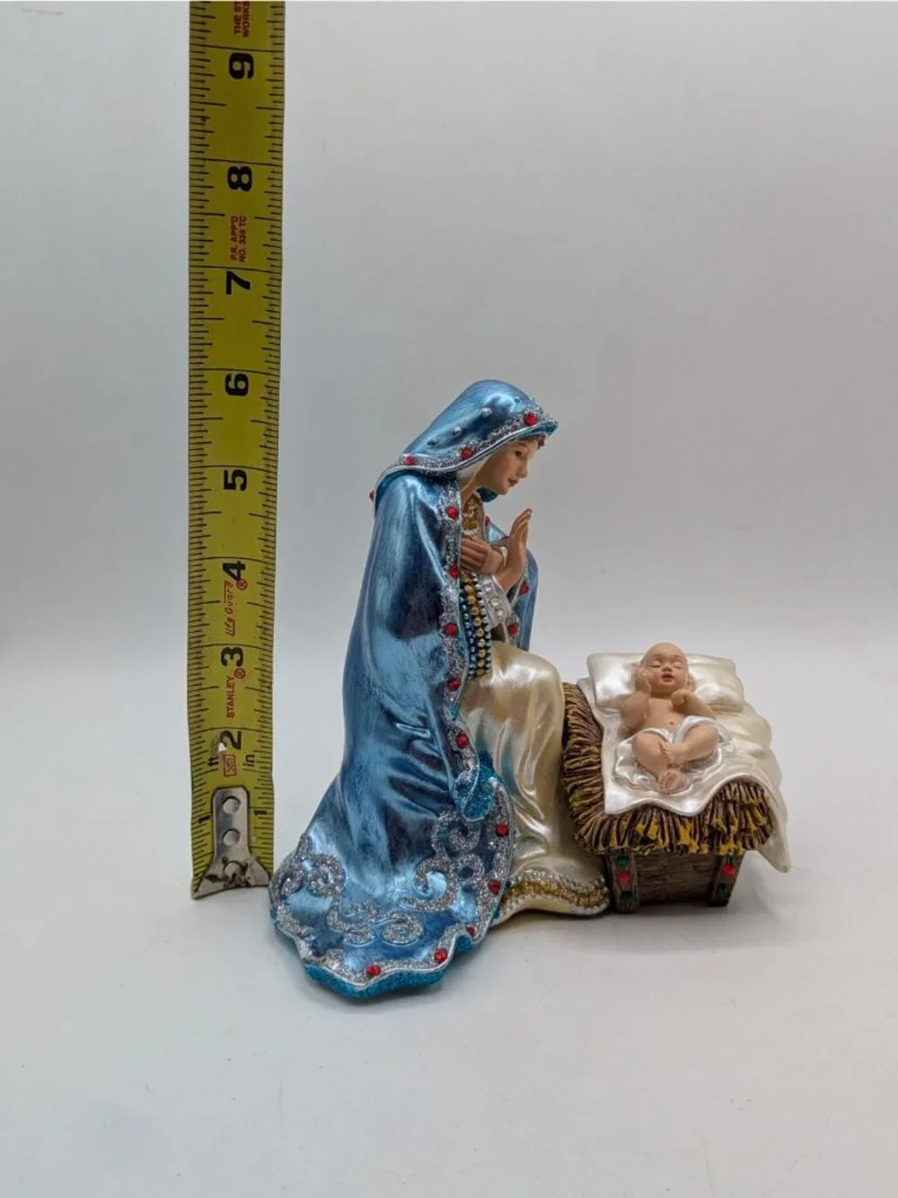 Hawthorne Village Mary And Baby Jesus The Jeweled Nativity Collection 5.75